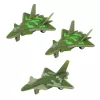 LEAN TOYS conjunto militar com camião, jatos de combate e lançador de foguetes motorizado