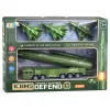 LEAN TOYS conjunto militar com camião, jatos de combate e lançador de foguetes motorizado