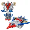 LEAN TOYS robot Fighter Combat 2 em 1 luzes sons vermelho-azul 29 peças