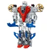 LEAN TOYS robot Fighter Combat 2 em 1 luzes sons vermelho-azul 29 peças