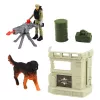 LEAN TOYS conjunto militar: helicóptero do exército, tanque, hovercraft, base de soldados