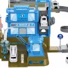 LEAN TOYS estação espacial interativa foguetão de estacionamento com luz e som