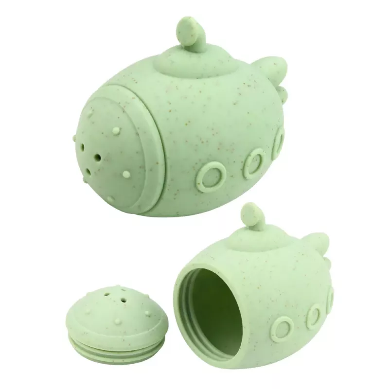 LEAN TOYS brinquedos de banho educativos figuras sensoriais de borracha pastel 4 unid.