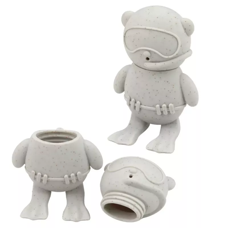 LEAN TOYS brinquedos de banho educativos figuras sensoriais de borracha pastel 4 unid.