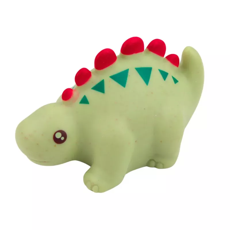 LEAN TOYS conjunto de dinossauros de borracha educativos para o banho, jogos pastel, 6 peças