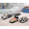 LEAN TOYS conjunto militar camião do exército tanque hovercraft soldado