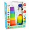 LEAN TOYS conjunto de blocos de borracha torre foguetão cosmonauta coloridos 11 peças