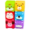 LEAN TOYS conjunto de blocos de borracha macia educativos animais coloridos 6 peças