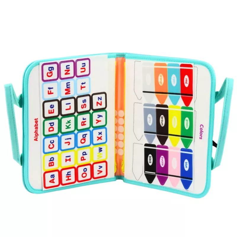 LEAN TOYS livro tátil de feltro, educativo, sensorial, mala sereia