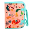 LEAN TOYS livro tátil de feltro, educativo, sensorial, mala sereia
