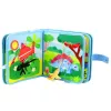 LEAN TOYS livro educativo sensorial de feltro 3D dinossauros