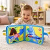 LEAN TOYS livro educativo sensorial de feltro 3D dinossauros