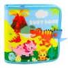 LEAN TOYS livro educativo sensorial de feltro 3D dinossauros