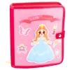 LEAN TOYS livro educativo sensorial de feltro 3D princesa rosa