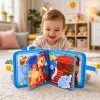 LEAN TOYS livro educativo sensorial de feltro 3D arca de Noé animais