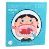 LEAN TOYS Conjunto de Dentista de Madeira Livro Magnético Dentes Ferramentas