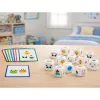 LEAN TOYS Jogo Educativo para Crianças Associar Animais Cubos de Madeira Cartas