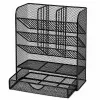LEAN TOYS Organizador de Secretária de Metal para Canetas e Acessórios, Preto