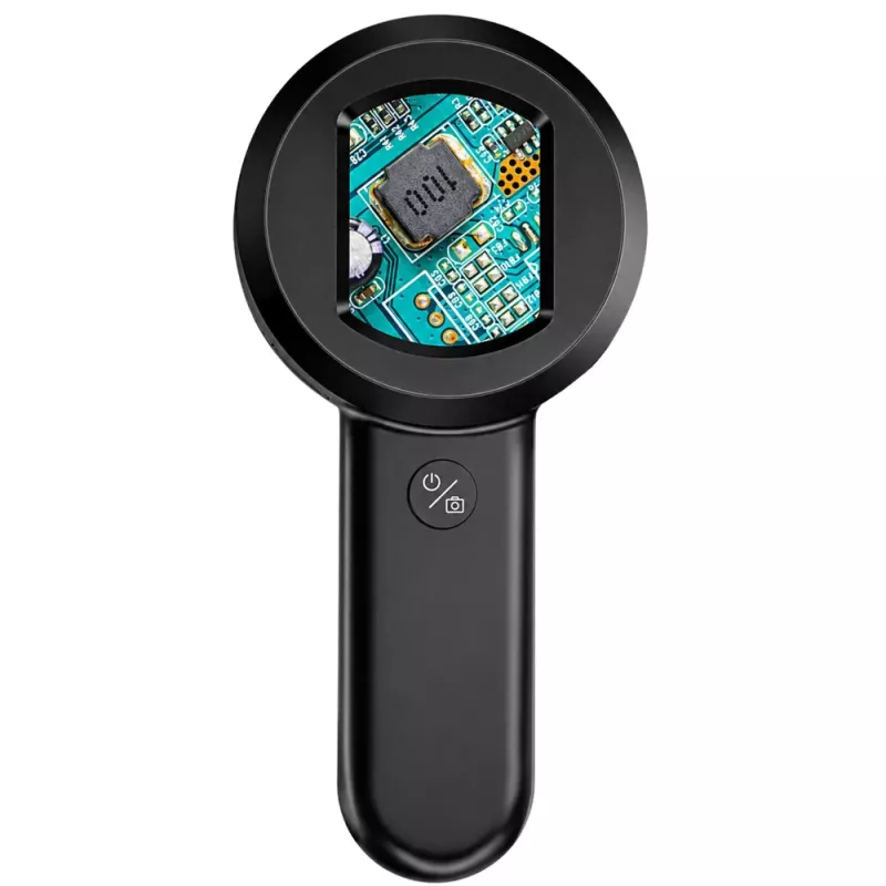 LEAN TOYS Microscópio de Mão Portátil Digital HD 100x Câmara Ecrã IPS 8 LEDs