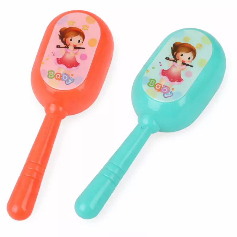 LEAN TOYS Conjunto de Instrumentos Musicais para Crianças: Tambor, Trompete, Maracas, Baquetas