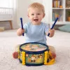 LEAN TOYS Conjunto de Instrumentos Musicais para Crianças: Tambor, Trompete, Maracas, Baquetas