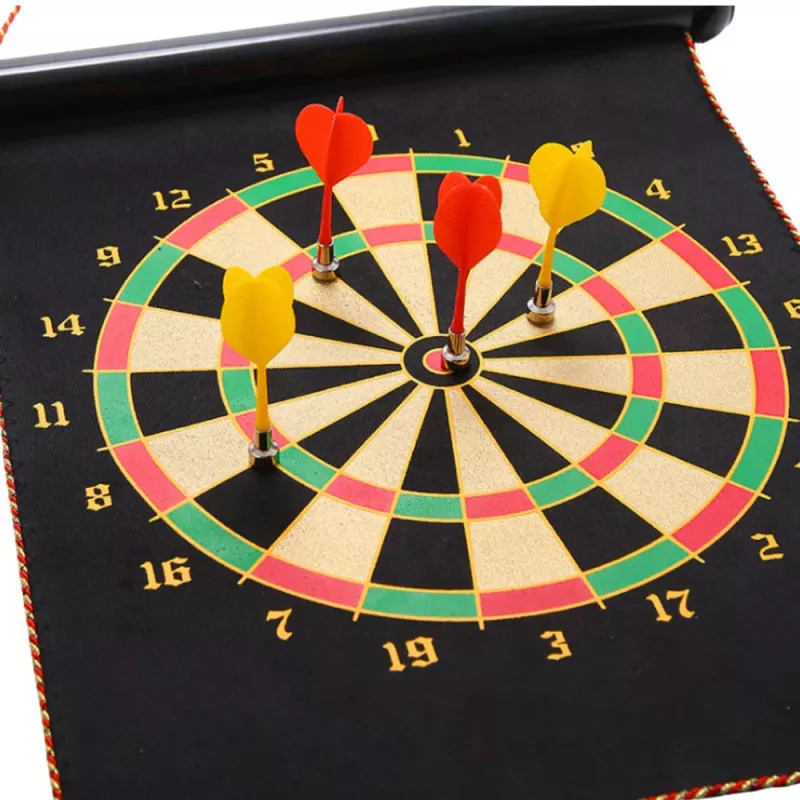 LEAN TOYS Jogo de Dardos Magnético de Dupla Face Dardos Tubo Jogo de Arcada