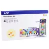 LEAN TOYS Tapete de Dança Musical Educativo Interativo Piano Espaço 120 x 48 cm
