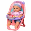 LEAN TOYS Boneca Bebé Faz Chichi, Balbucia, Chora, Fala 12 Sons, Acessórios, Cadeira