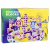 LEAN TOYS Conjunto de Blocos Magnéticos Pista de Bolas Roda de Moinho 118 unid.