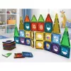 LEAN TOYS Conjunto de Blocos Magnéticos 3D Janelas Painéis Coloridos 56 unid.
