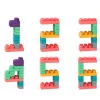 LEAN TOYS Blocos Sensoriais Macios em Saco para Crianças, Coloridos, 30 unid.