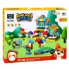 LEAN TOYS Blocos Sensoriais Macios de Silicone Casa dos Animais 151 Peças