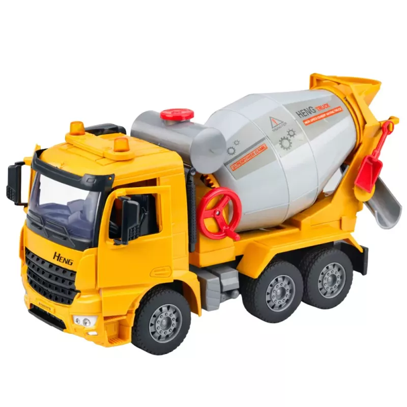 LEAN TOYS Camião de Construção Betoneira Tambor Rotativo Luzes Sons