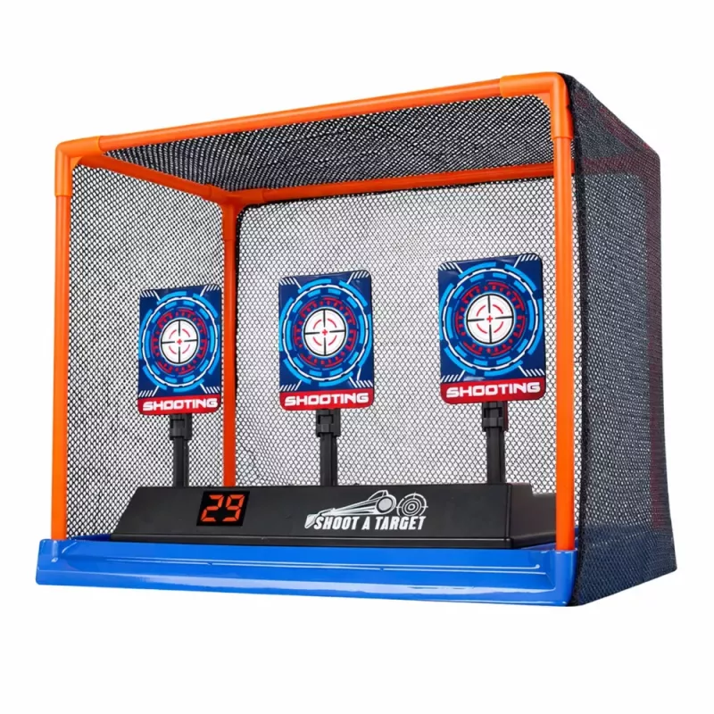 LEAN TOYS Alvo de Tiro Eletrónico com Contador LCD Digital e Alvos Móveis