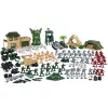 LEAN TOYS Base Militar Figuras Soldados Veículos Grande Conjunto Militar 300 Peças