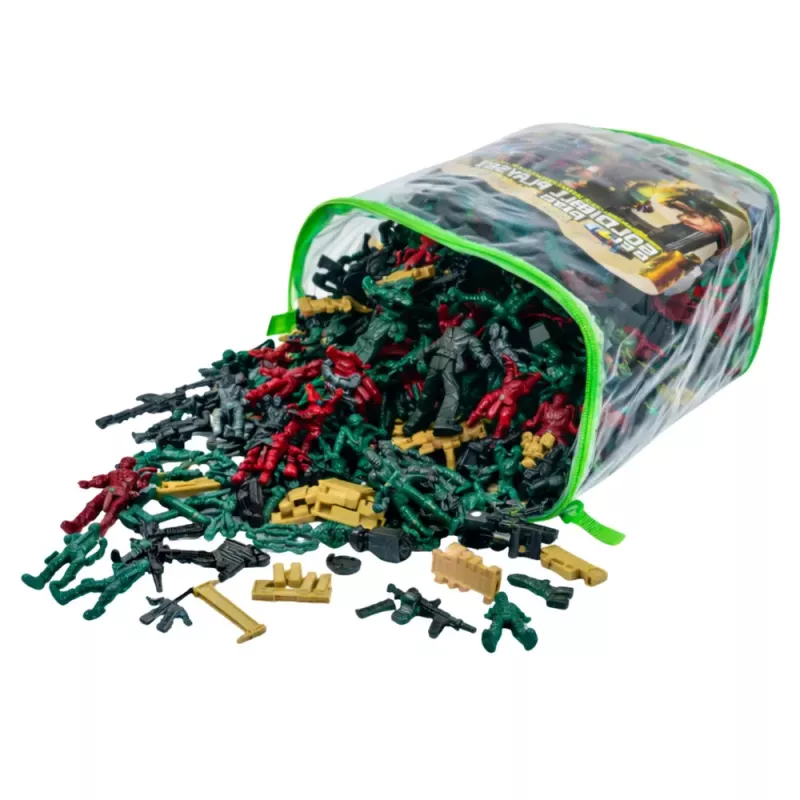 LEAN TOYS Base Militar Figuras Soldados Veículos Grande Conjunto Militar 300 Peças