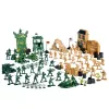 LEAN TOYS Base Militar Figuras Soldados Veículos Grande Conjunto Militar 400 Peças