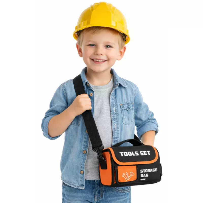 LEAN TOYS Conjunto de Ferramentas DIY em Saco Berbequim e Chaves de Fendas 25 Peças