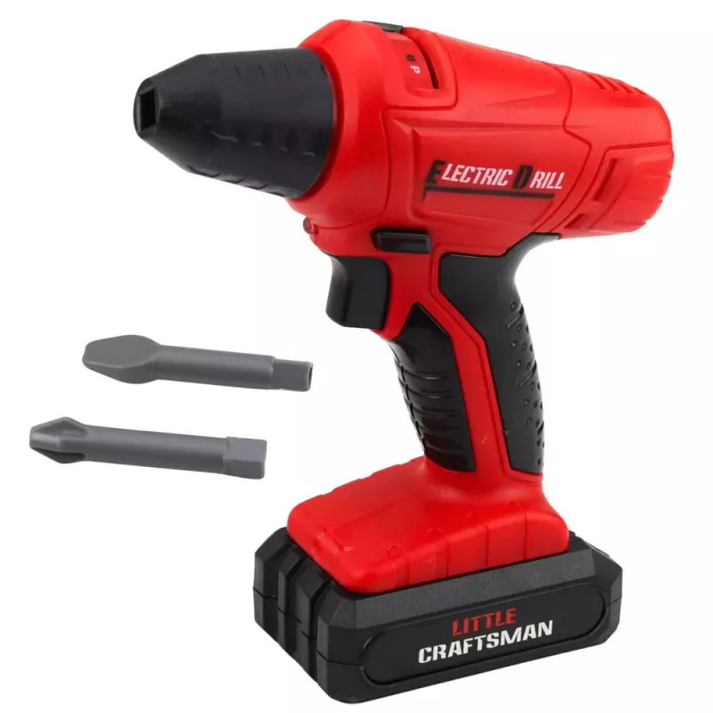 LEAN TOYS Grande Conjunto de Ferramentas para Crianças, Chave de Fendas a Pilhas, Lixadeira, 28 Peças
