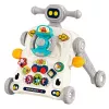 LEAN TOYS Brinquedo Educativo Interativo 5 em 1, Andarilho, Brinquedo de Empurrar, Triciclo, Trotinete, Mesa de Atividades, Cinzento
