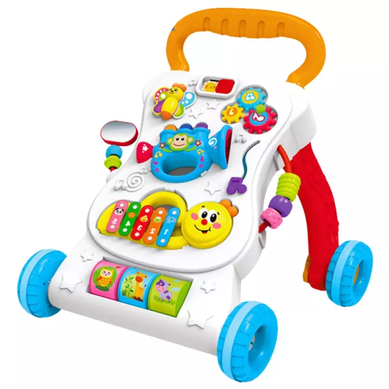 LEAN TOYS Andarilho com Painel Musical Interativo 3 em 1 Sons