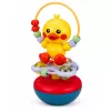 LEAN TOYS Pato Wanka Stand Up Educativo Interativo Sons Maraca Amarelo