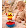 LEAN TOYS Pato Wanka Stand Up Educativo Interativo Sons Maraca Amarelo