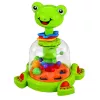 LEAN TOYS Pião de Rã Interativo com Bolas Giratórias para Bebés