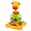 LEAN TOYS Pião de Girafa Interativo com Bolas Giratórias para Bebés