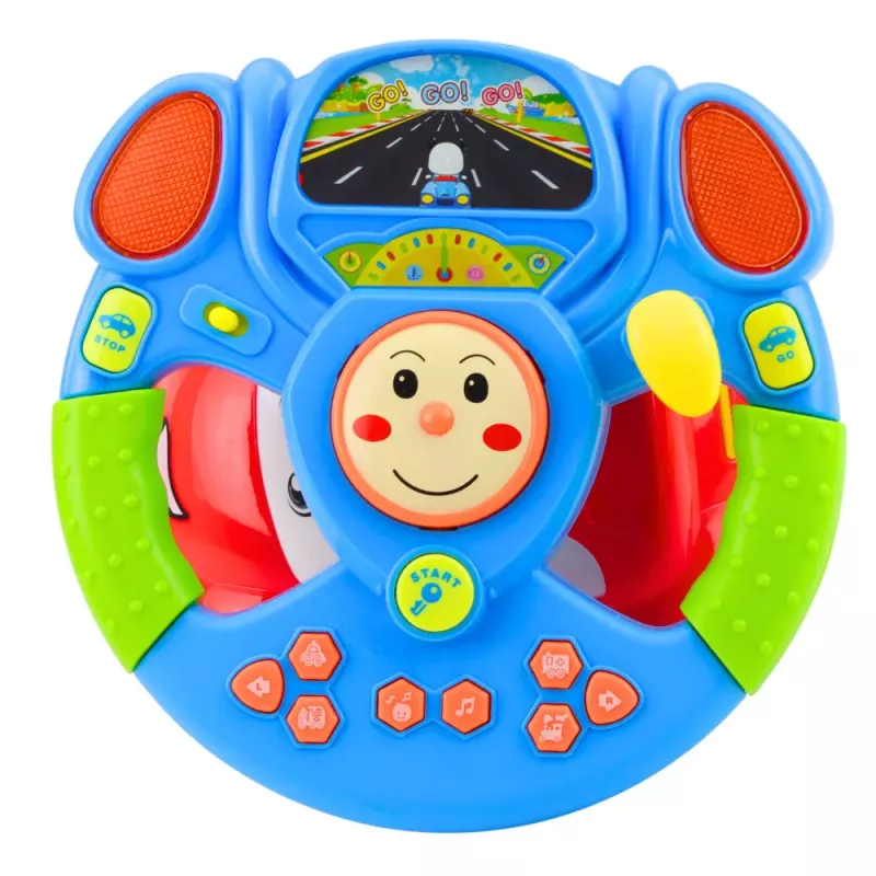 LEAN TOYS Volante Musical Interativo Educativo com Projetor