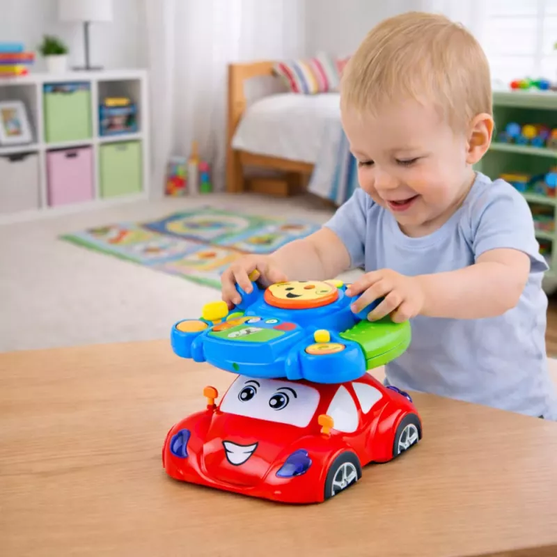 LEAN TOYS Volante Musical Interativo Educativo com Projetor