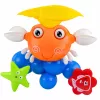 LEAN TOYS Conjunto de Banho Caranguejo Fonte Brinquedo Interativo com Ventosas