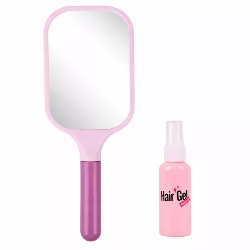 LEAN TOYS Conjunto de Salão de Cabeleireiro para Crianças - Secador de Cabelo de Brinquedo, Espelho, Pente e Acessórios - Conjunto de Beleza de Faz de Conta para Crianças a partir dos 3 anos