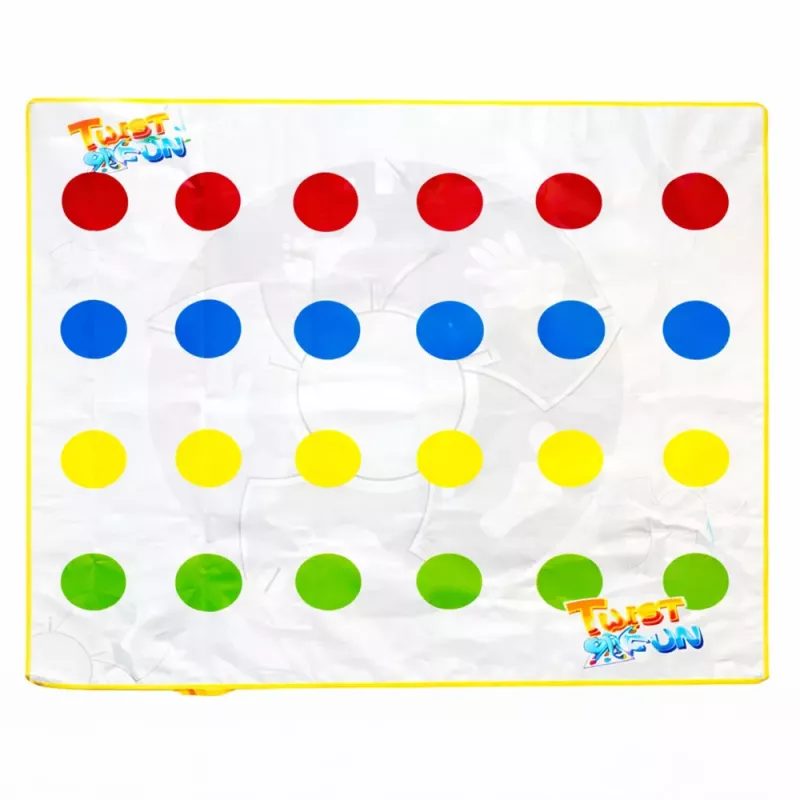LEAN TOYS Tapete Divertido Family Twist Roda Aleatória Jogo de Arcada